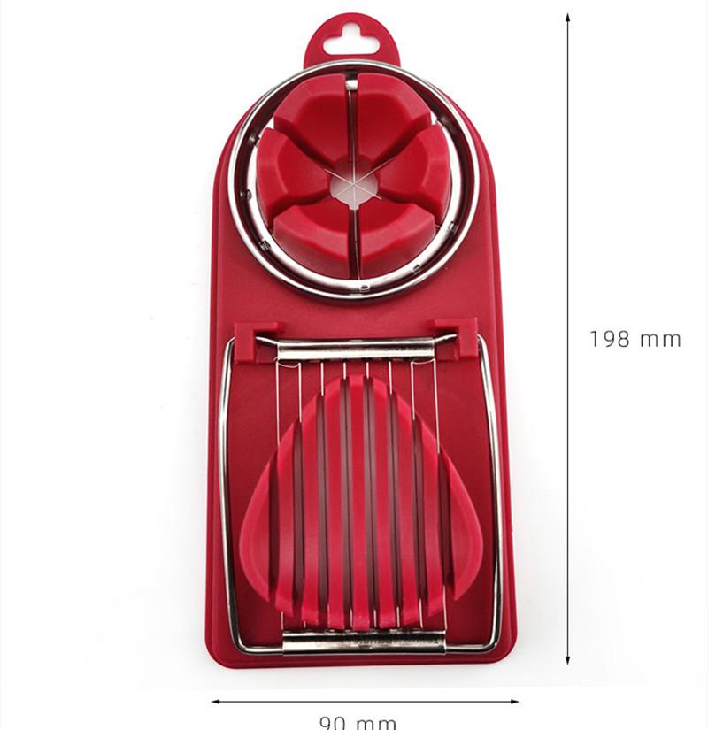 Multifunctional PP Base Egg Cutter 2 In 1 Stainless Steel Wire Pull Egg Cutter for Hanging High-quality Kitchen Accessory Tools