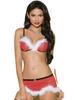 European and American Three-Piece Christmas Lingerie Bikini Set: Women's Tempting Holiday Pajamas