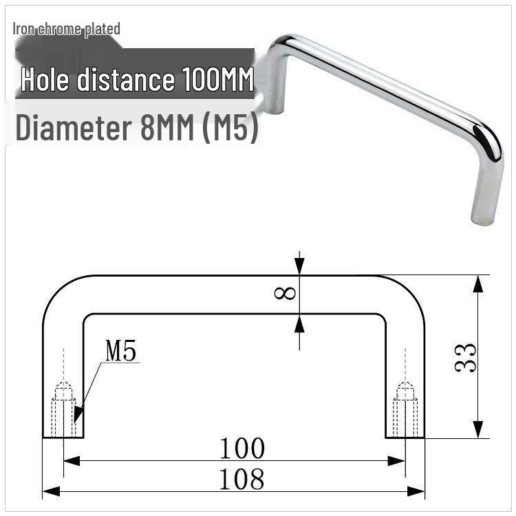 Solid 304 Stainless Steel U-Shaped Cabinet Handle