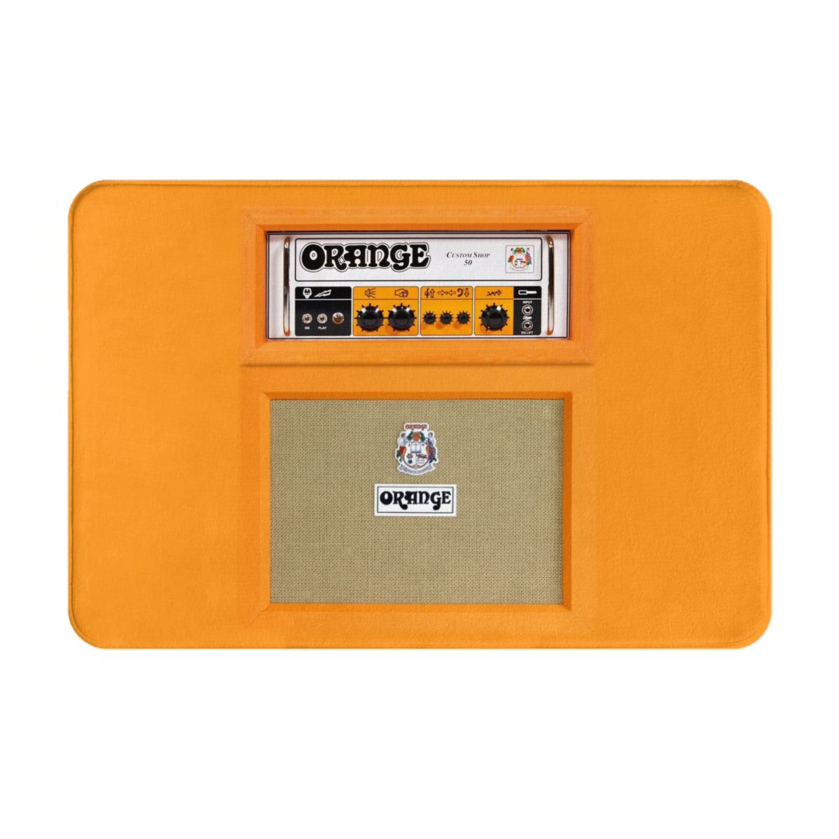

Orange Color Amp Amplifier Non-slip Doormat Floor Mat Sand Scraping Carpet Rug for Kitchen Bathroom Living room Footpad Mats 40cm x 60cm
