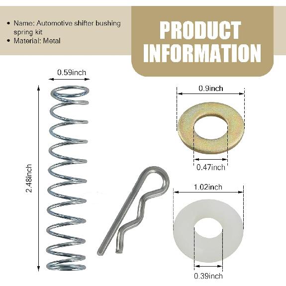 1 PC Automotive Transmission Shift Rod Linkage Repair Kit, Steering Column Cross Shaft Bushing Spring Washer, Replacement Part 1377083, Compatible