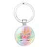 New Crown Unicorn Time Gem Simple Pendant Keychain Bag Charm Zinc Alloy