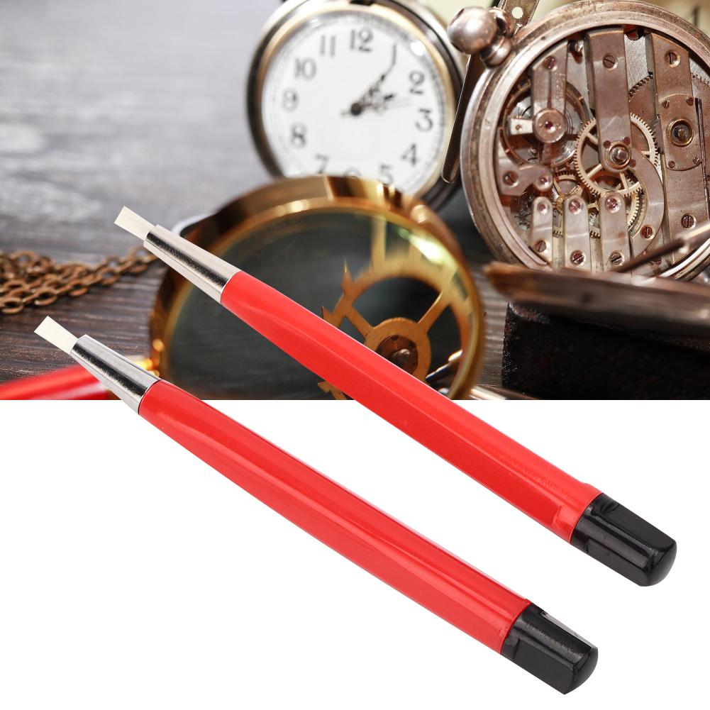2pcs Fiber Rust Removal Brush Pen Watch Parts Polishing Cleaning Tool