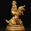 Pure Copper Twelve Zodiac Lucky Ornament, Auspicious Chicken For Family Happiness, Home Decoration, Living Room Tabletop