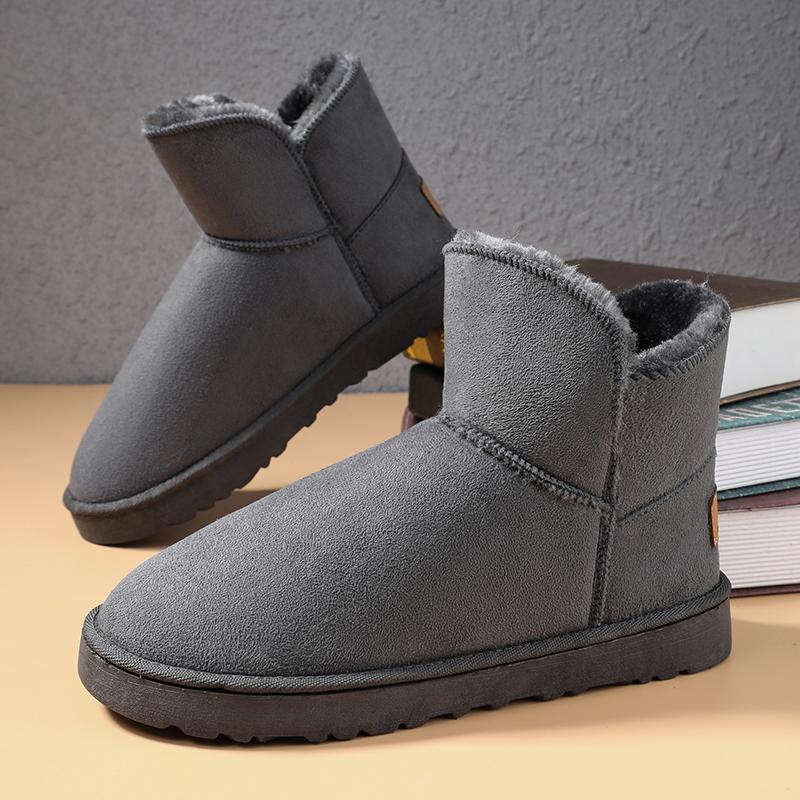 Pánské boty nepromokavé vysoce kvalitní kotníkové boty protiskluzové prošívané boty pánské zimní boty 2024 dámské outdoorové kožešinové teplé sněhule