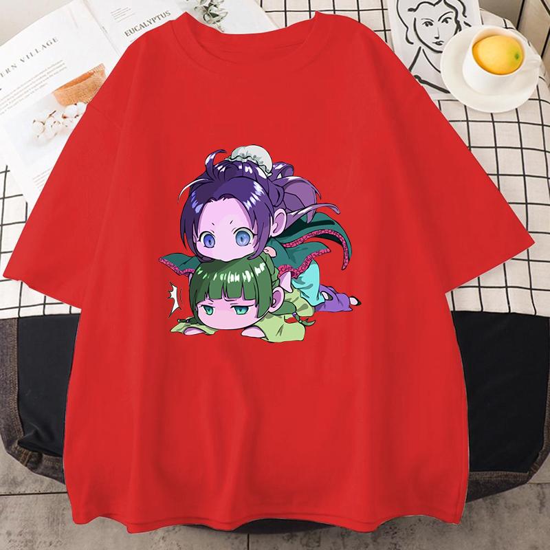 Fashion Unisex T-shirt Anime The Apothecary Diaries Print Designed Summer Tops Tees Casual Short Sleeve Shirts