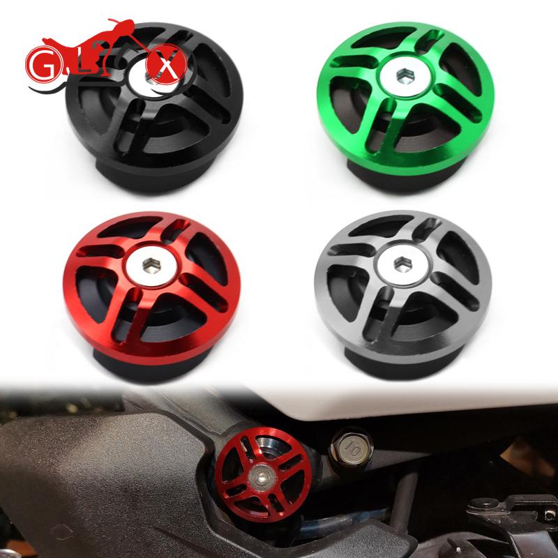 Motorcycle CNC Accessories for Kawasaki NINJA400 Z400 NINJA Z 400 Frame Hole Cover Caps Plug Decorative Frame Sliders Screws Cap