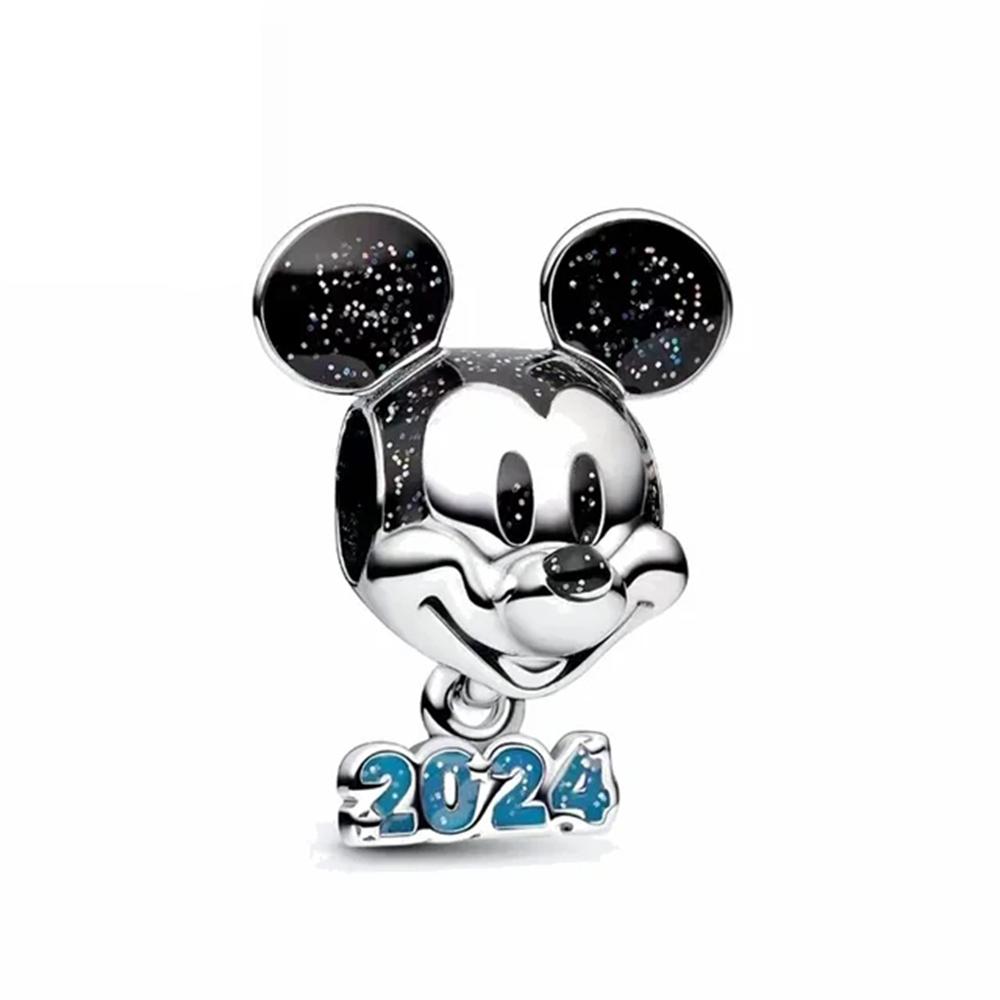 New Copper  Parkminnie Mickey Charm Bead Fit Original Pendant Bracelet Diy Jewelry Christmas Party Gift