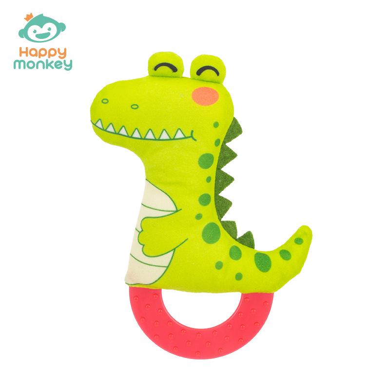 Happy Monkey Baby Rattle & Teether for Grasping Training