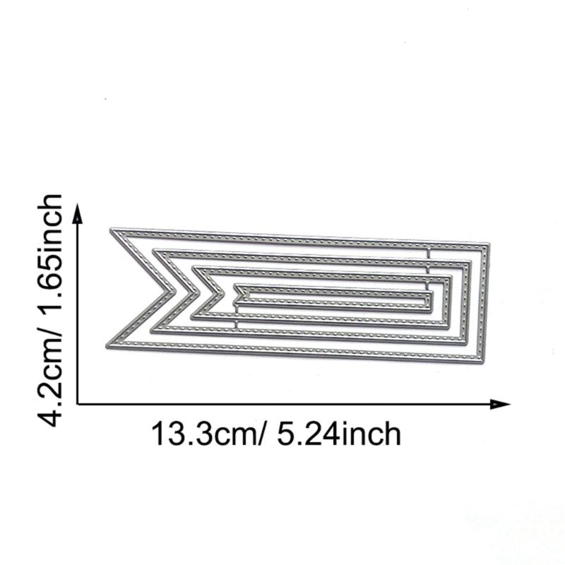 Metal Cutting Dies Label Frame Card Embossing DIY Photo Album Template Mold