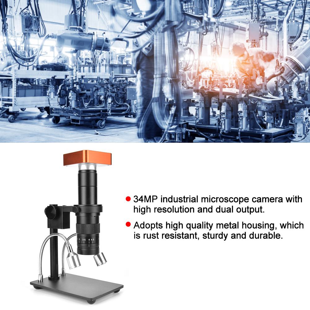 60FPS 2K 34MP 1080P USB Industrial Electronic Digital Video Microscope Camera for Repairing Phone CPU