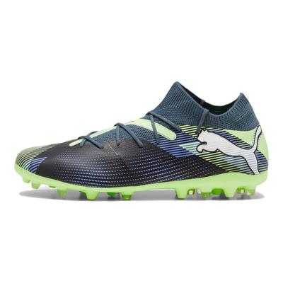 Future 7 Match Sports Versatile Fabric Shock Absorbing Football Shoes Men Football Shoes Gray Green 107934-03