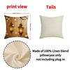 Golden Moon EID Mubarak Pillowcase Decor Oil Lamp Printed Sofa Cushion Cover 45cm Pillow Cover Islamic Party Supplies