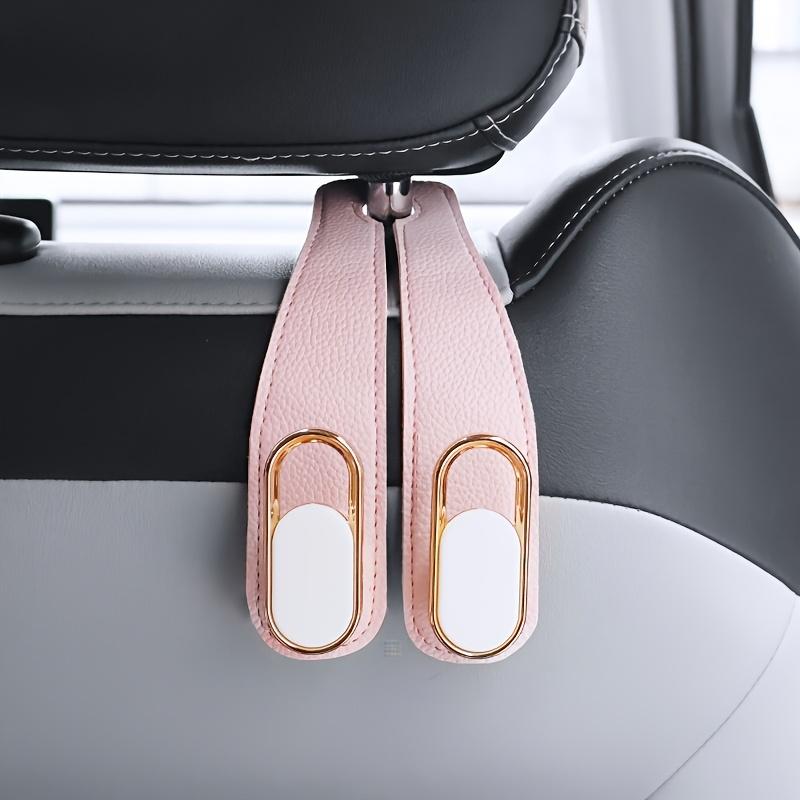 1pc Universal Car Seat Back Hooks - Heavy-Duty PVC Leather Multi-Functional Organizer for Bags, Shopping, Beverages