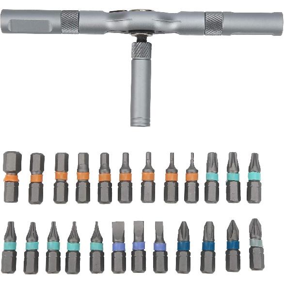 Ratchet Screwdriver Set Nut and Screwdriver Tool Set Small Ratchet Repair Screwdriver Set Rotatable Ratchet Handle Portable Furniture Computer