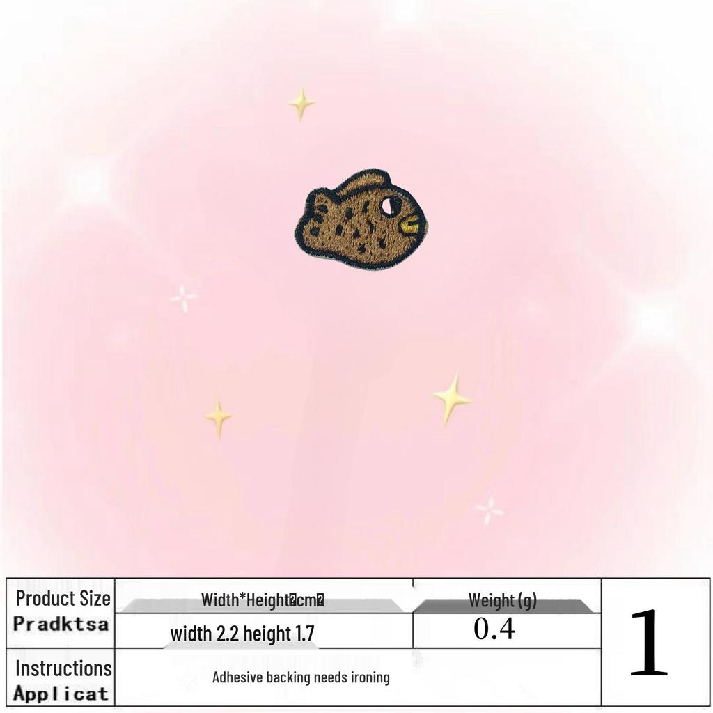 Japanese & Korean Style Small Embroidery Patch - Cute Iron-On Decorative Clothes Sticker