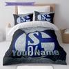 FC Schalke 04 Custom Name Pattern Bedding,Quilt Set Quilt Cover Pillowcase Home Birthday Gift(1 * Duvet Cover + 2 * Pillowcase, Without Core)