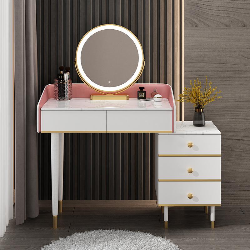 The Nordic Dresser Small Family Model Bedroom Contemporary Contracted with Lamp Light Decoration Lacquer That Bake Makeup Table