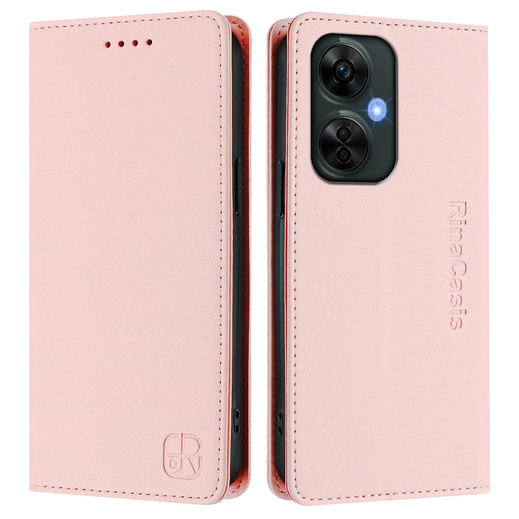 For OnePlus Nord N30 SE 5G/OnePlus Nord CE 3 Lite 5G Leather Case RINACASIS RC01 Phone Cover with RFID Blocking Wallet Stand