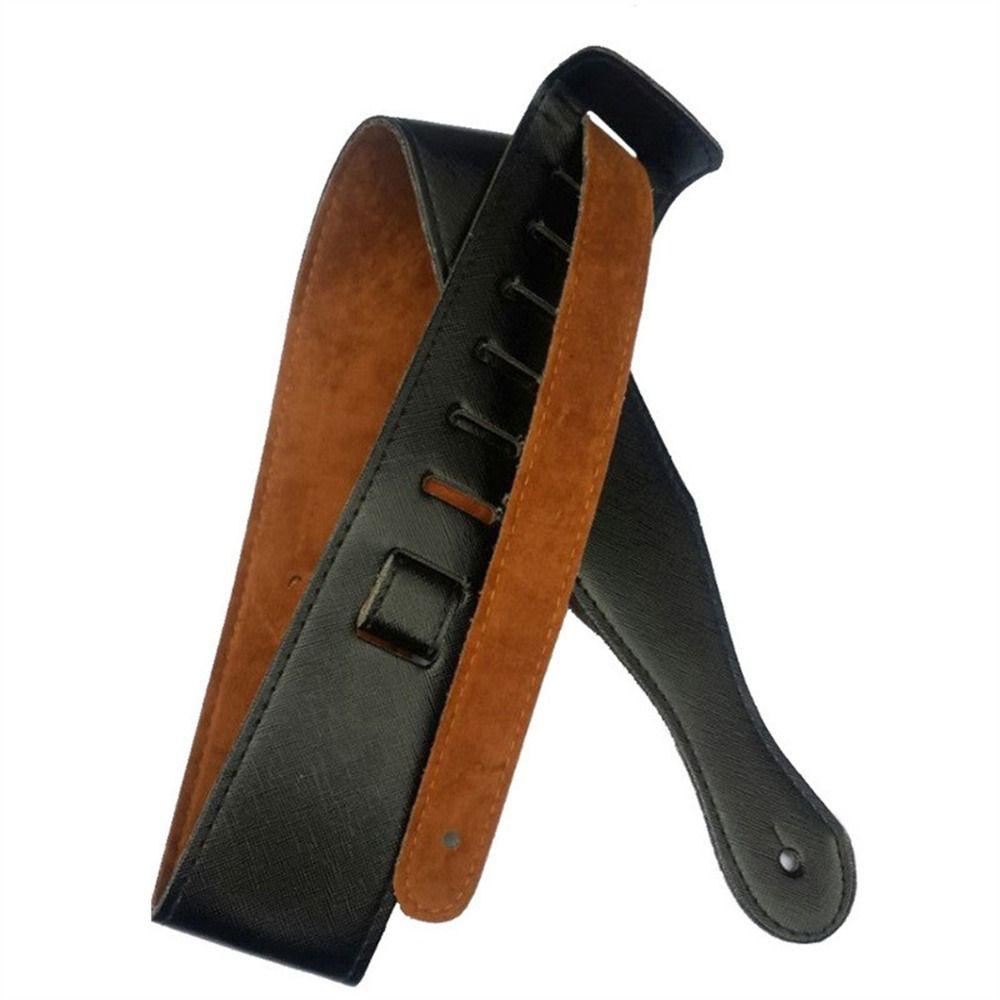 PU Leather Guitar Strap Thick Guitar Belt Handicraft Guitar Shoulder Strap  Guitar Accessories