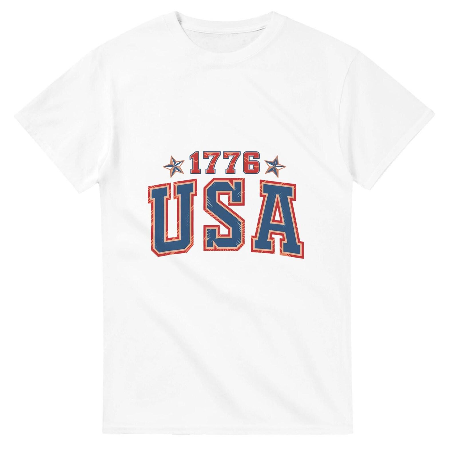 1776 USA,4th of July Heavyweight Unisex T shirt L