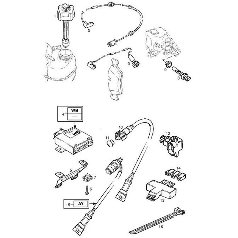 Senzor de temperatură a aerului ambiental exterior pentru mașină cu 2 pini 9152245 pentru Opel/Vauxhall Insignia A 2009-2017