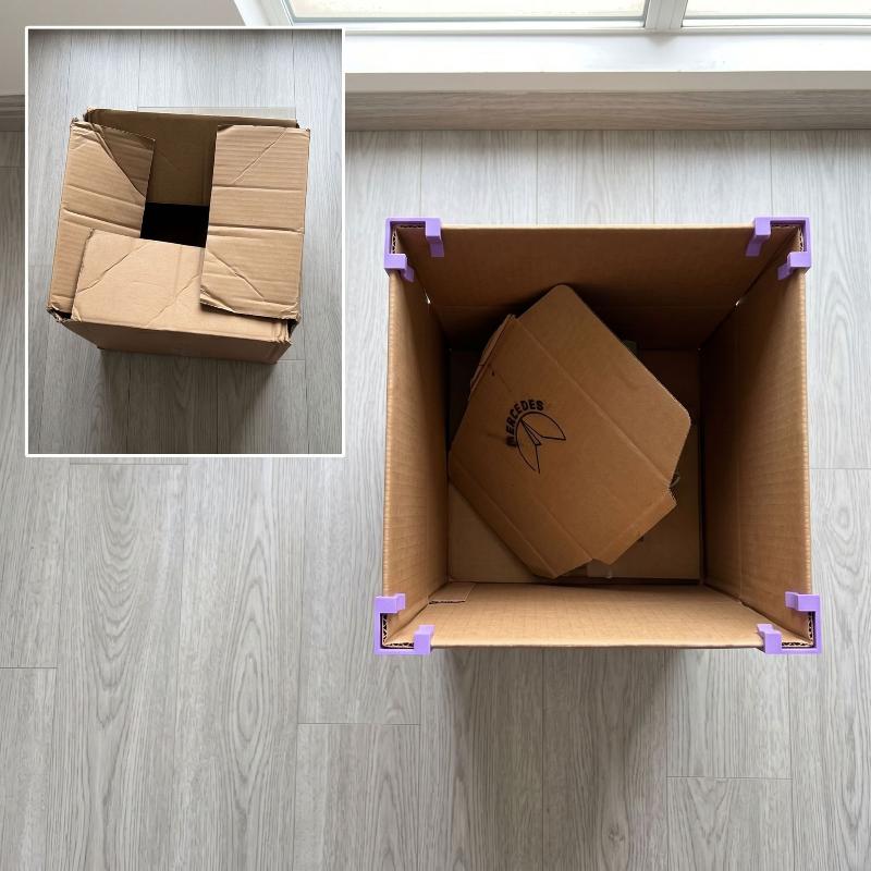 Right Angle Carton Edge Reinforcement Clips Durable Corrugated Box Corner Fixing Clamps for Warehouse Bulk Packing Use