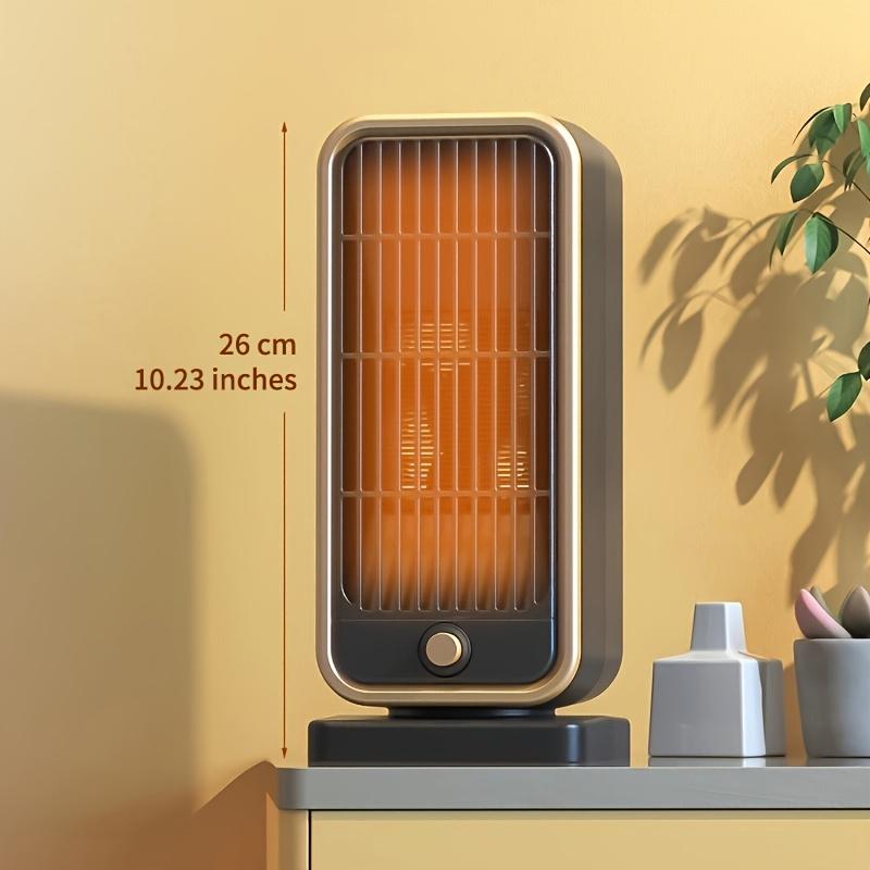 Tragbarer Keramik-Elektro-Raumheizer, Leise, Quadratische Form, Umkippschutzstecker, Keine Energieeffizienzbewertung, für Schlafzimmer, Wohnzimmer, Büro