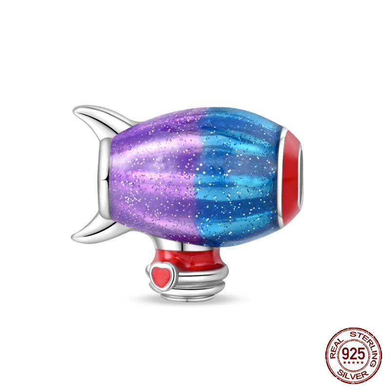 Copper Air Balloon Car Travel Charms Beads Fit Original Bracelet Camera Eiffel Tower Charms Diy Jewelry