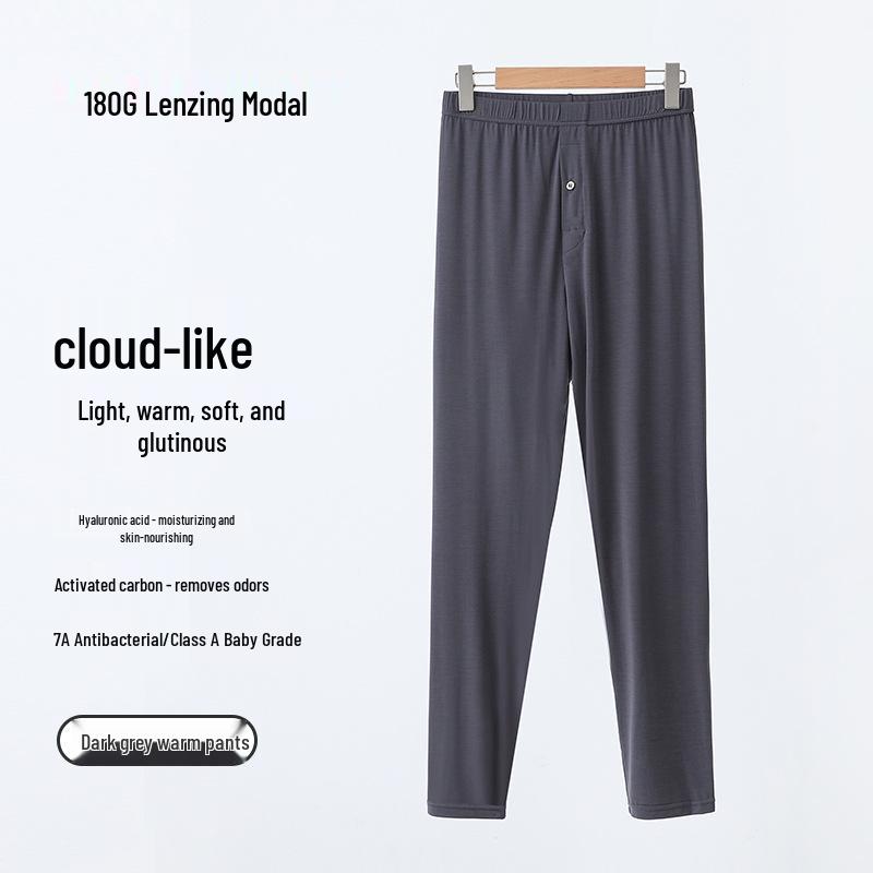 Lenzing Modal Men's Autumn Base Layer Set - Slim Fit Long Sleeve & Pants