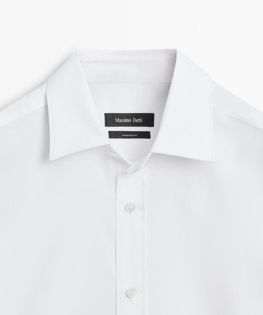 Masimodutti Cotton Blend Stretch Shirt