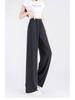 Women's Summer 2026 Ice Silk High-Waist Narrow-Legged Loose Pants