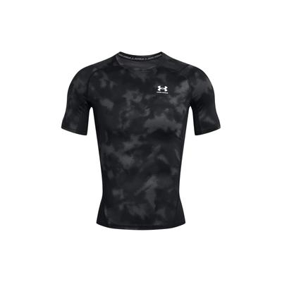 All Over Print Crew Neck Pullover Short Sleeve T-Shirt Men Tops Black 1383321-001