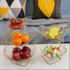 3-Tier Metal Fruit Vegetable Storage Rack Countertop Basket Organizer for Snacks Kitchen
