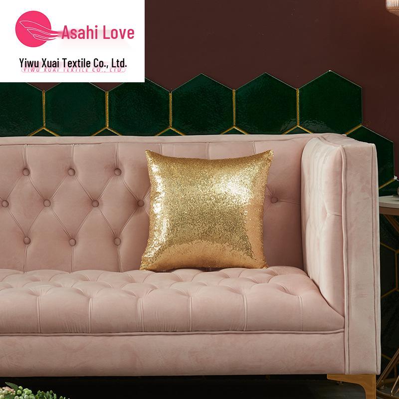 

Чехол для подушки с пайетками на тему Рождества и Нового года с трансграничным принтом - без сердцевины 40x40cm