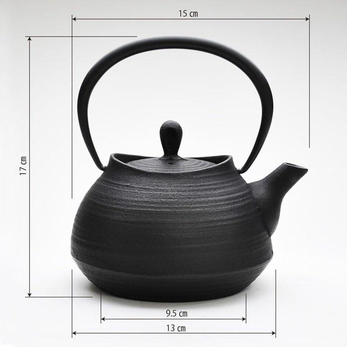 [Ichuudo] Iron Kettle Hakeme 0.6L [Black Finish]