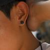 Vintage Dragon Claw Magnetic Ear Clip for Men,Punk Round Zircon Small Metal Earring,Cool No Ear Hole Jewelry Gift