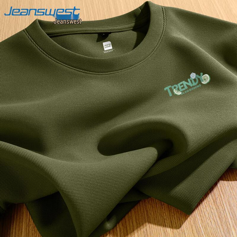 Jeanswest Men s Waffle Knit Short Sleeve T-Shirt L