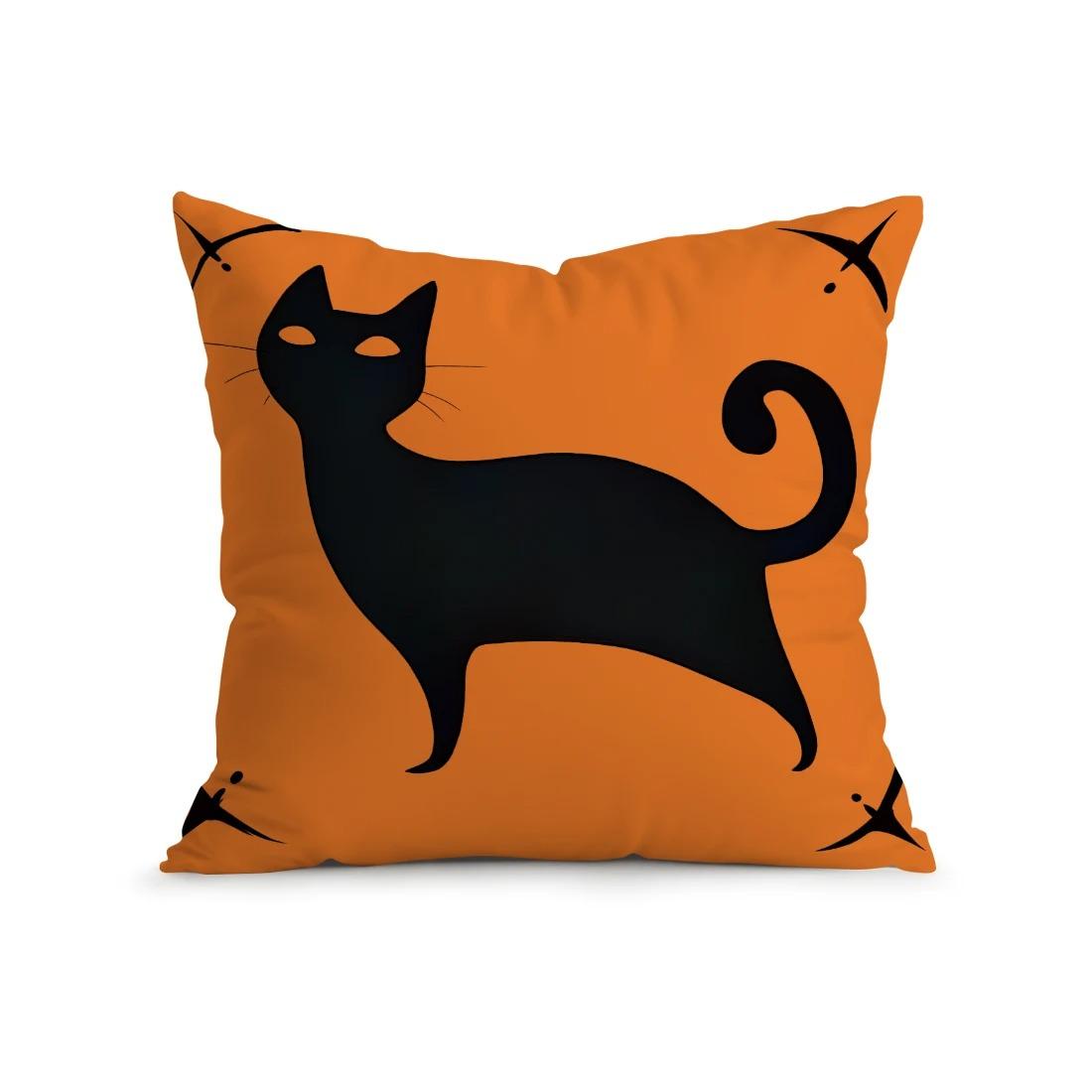 

Halloween festival throw pillows, pumpkin-decorated sofa furniture decoration, super soft material, festive atmosphere 18x18Inch