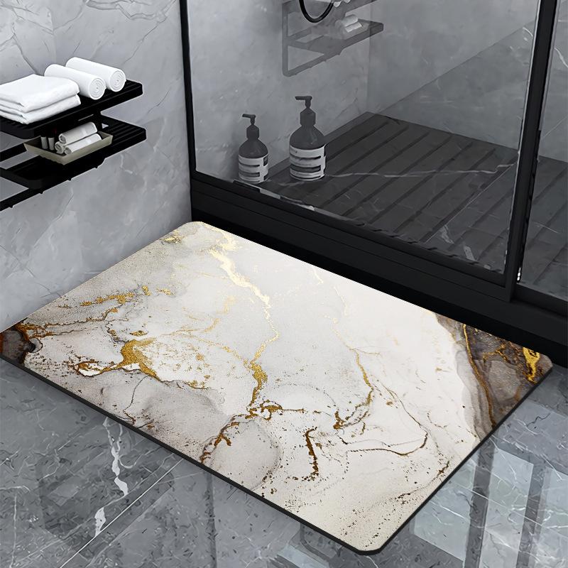 Ink Wash Painting Diatom Mud Entrance Door Mat Antislip Hallway Home Outdoor Kitchen Rug Bathroom Porch Floor Carpet Decorate