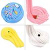 4 bucăți colorat amestecare nor vată de zahăr slime moale și non-lipicios jucărie de bricolaj pentru copii