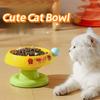 Anti Slip Pet High Footed Bowl Cartoon Cat Bowl Multifunction Cat Food Water Bowl  Home