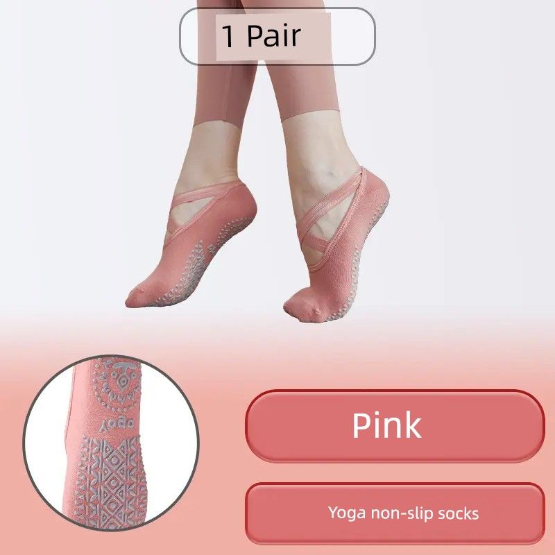 

LL Носки для пилатеса и йоги Нескользящие Профессиональные Женские Носки для начинающих с пятью пальцами для занятий в помещении Женские Спортивные Фитнес-носки Q pink