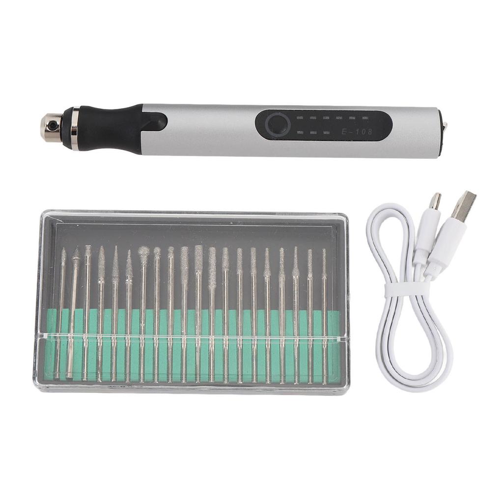 Elektrischer Gravierstift 10W 3 Geschwindigkeiten Einstellbar Wiederaufladbar Kabellos Handheld Elektrische Gravur Ätzmaschine mit