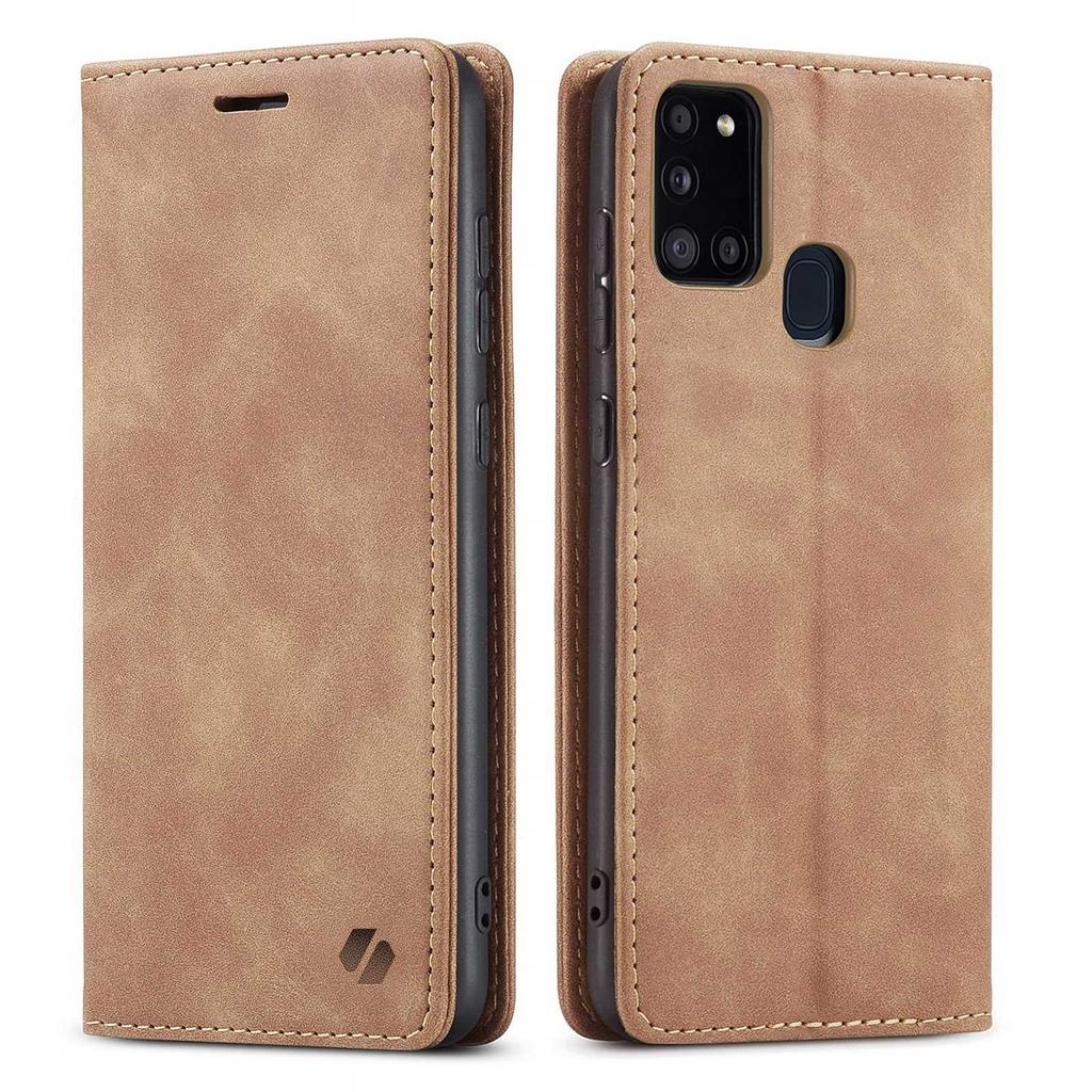 Sc Wallet Galaxy A21S Light Brown
