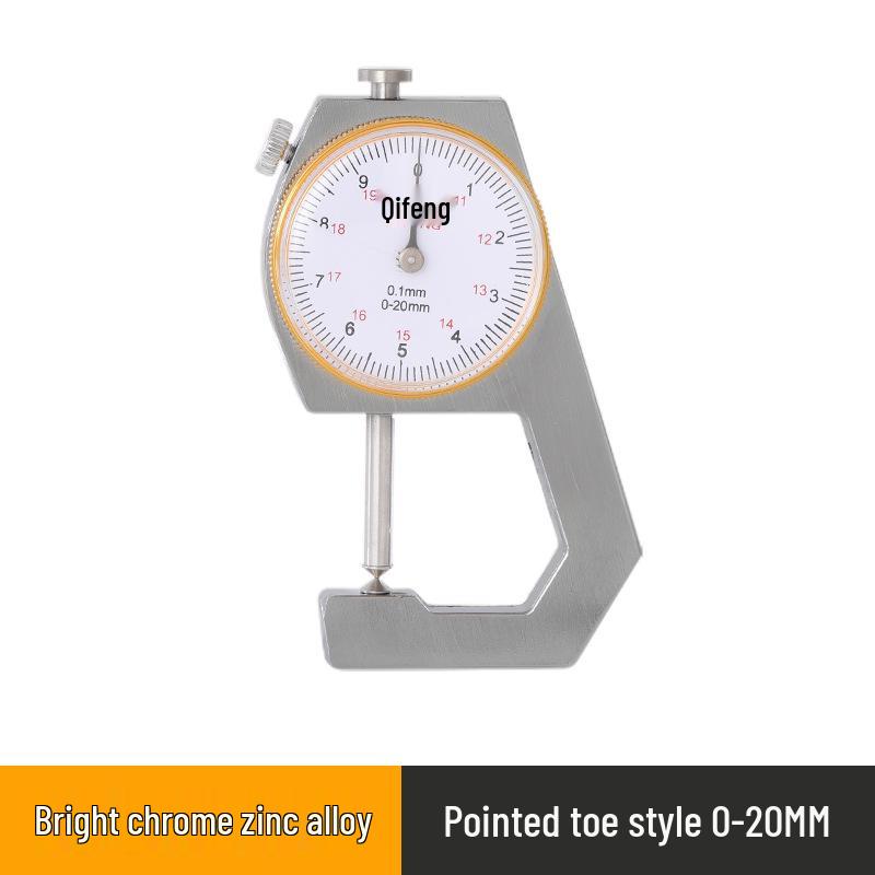 High-Precision 0.001 Micrometer Digital Thickness Gauge with Flat and Curved Tips