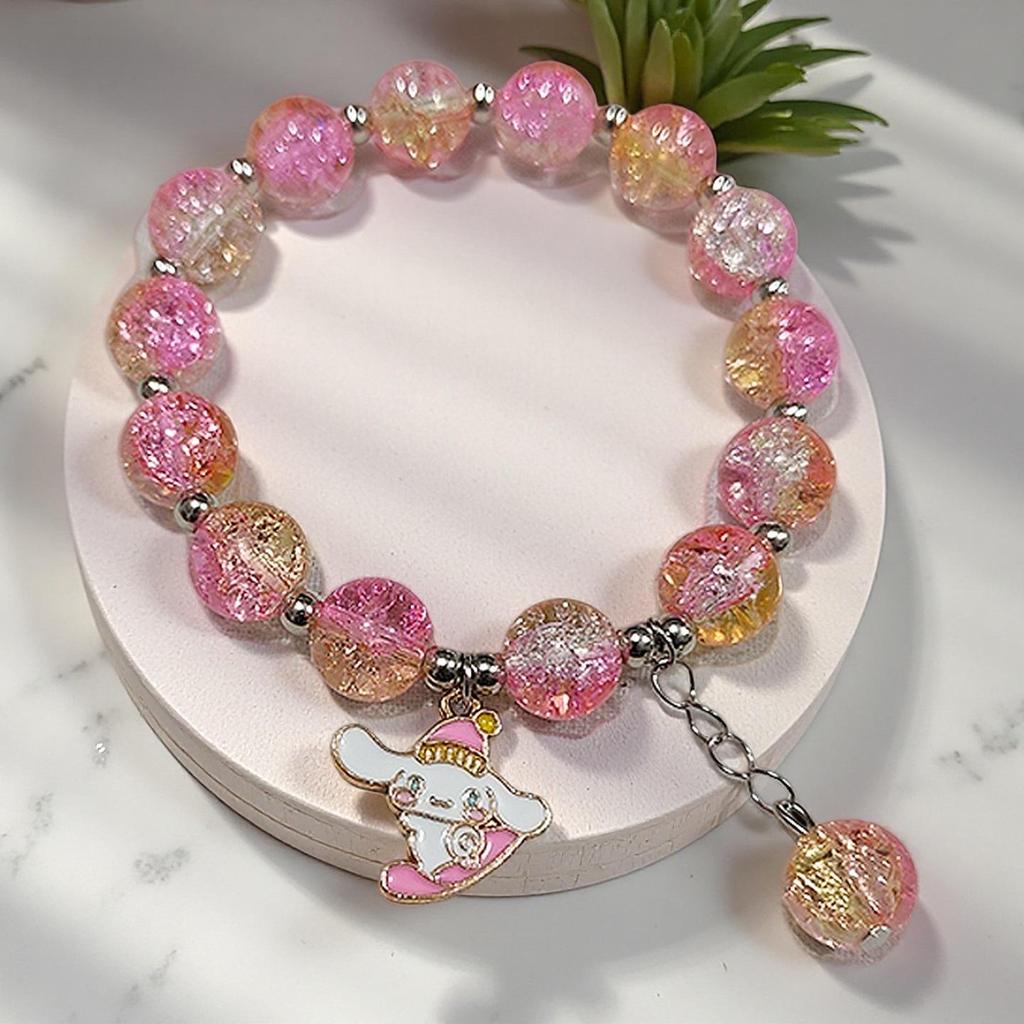 Daisy Popcorn Beaded Bracelet: Elegant Women's Hand Jewelry