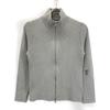 STONE ISLAND 45145180 Gray Zip-Up Knit tops S grayUsed