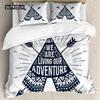 Set Copripiumino Avventura Tema Natura Selvaggia Set Copripiumino Biancheria da Letto Matrimoniale Queen King Size Set Biancheria da Letto in Poliestere Federa