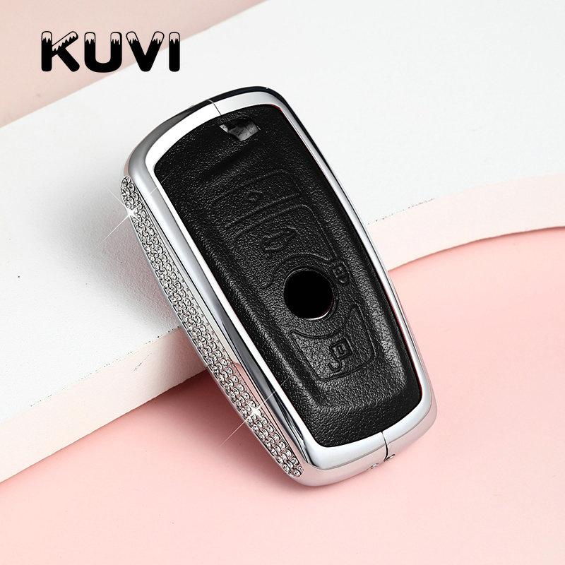Leather Car Key Case For Bmw X1 X3 X4 X5 X6 E38 E39 E46 E83 E60 E34 F30 F10 E53 F10 G30 G38 1 3 5 7 Series For Bmw Accessories